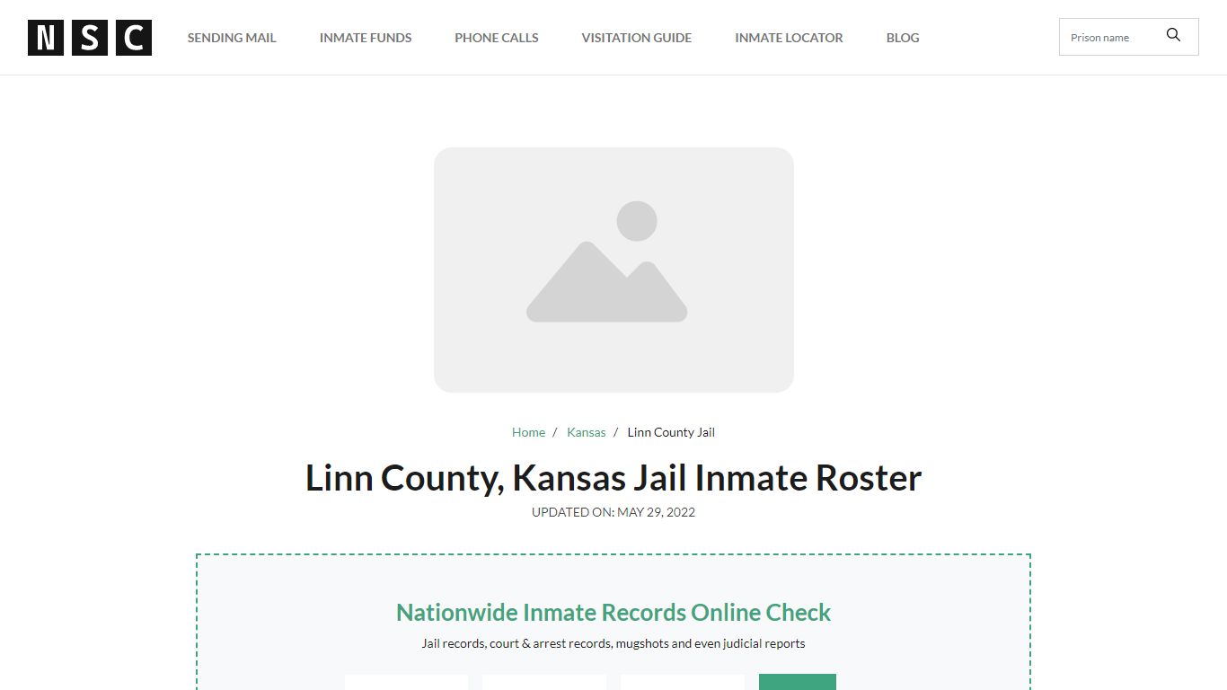 Linn County, Kansas Jail Inmate Roster