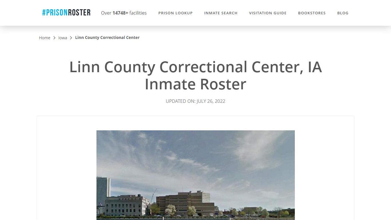 Linn County Correctional Center, IA Inmate Roster