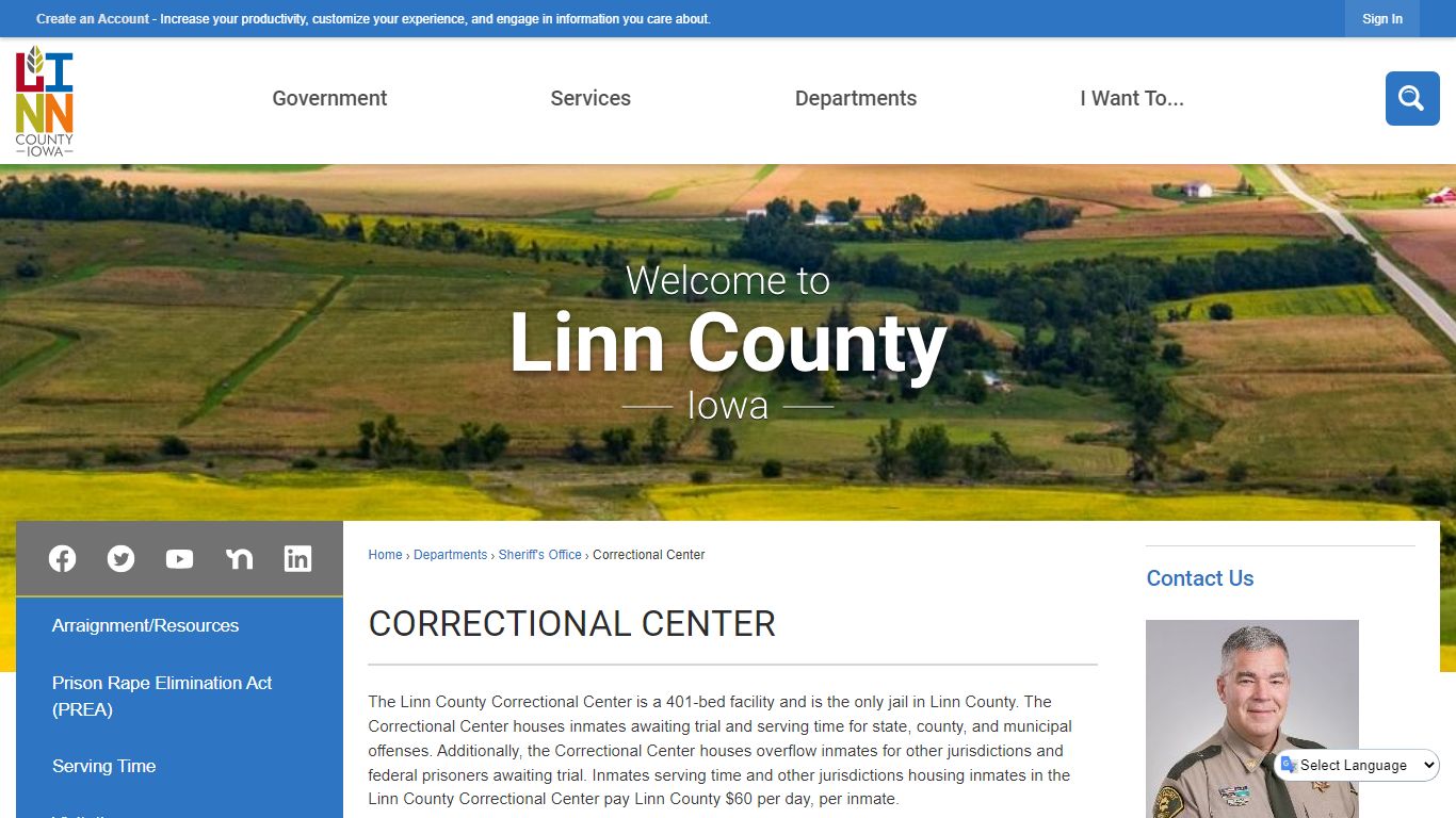 Correctional Center | Linn County, IA - Official Website