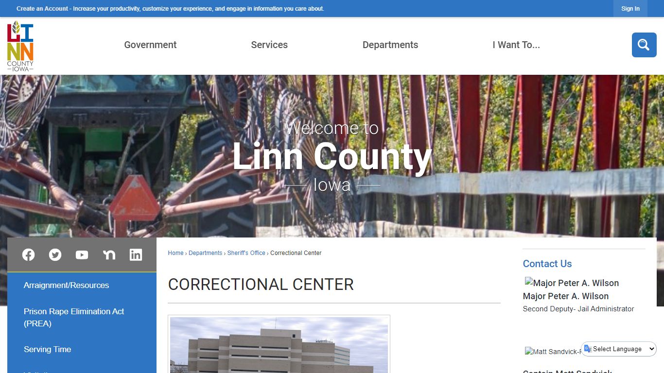 Correctional Center | Linn County, IA - Official Website